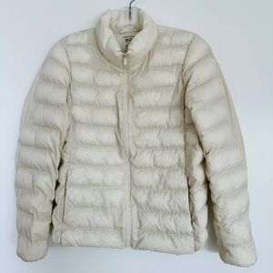 Uniqlo Women's PUFFTECH Cream Puffer Jacket (XS)